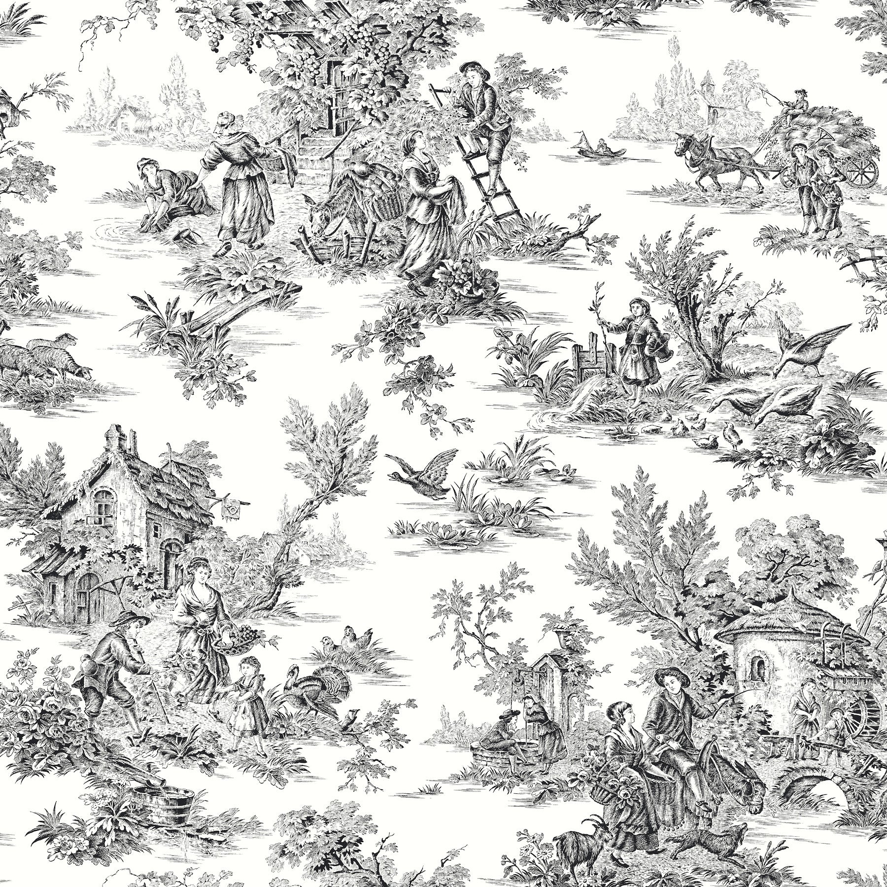 campagne-toile-wallpaper-black-white-york-wallcoverings-at4228