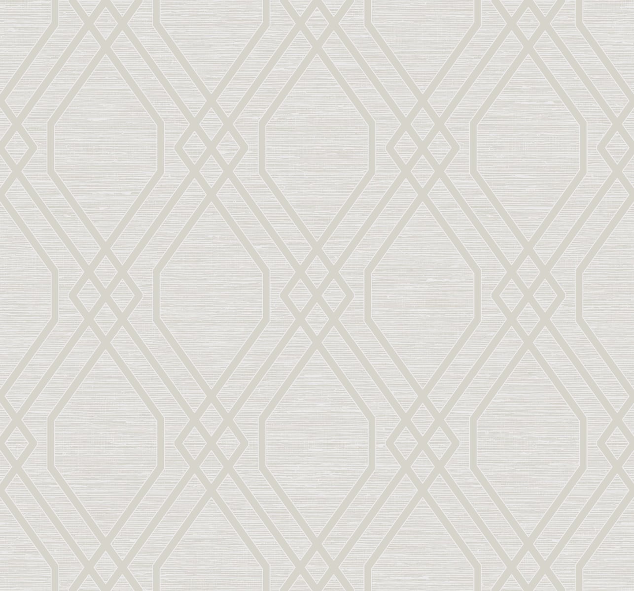 Seabrook Designs AW73708 Casa Blanca 2 Diamond Geo  Wallpaper Beige and Silver Glitter