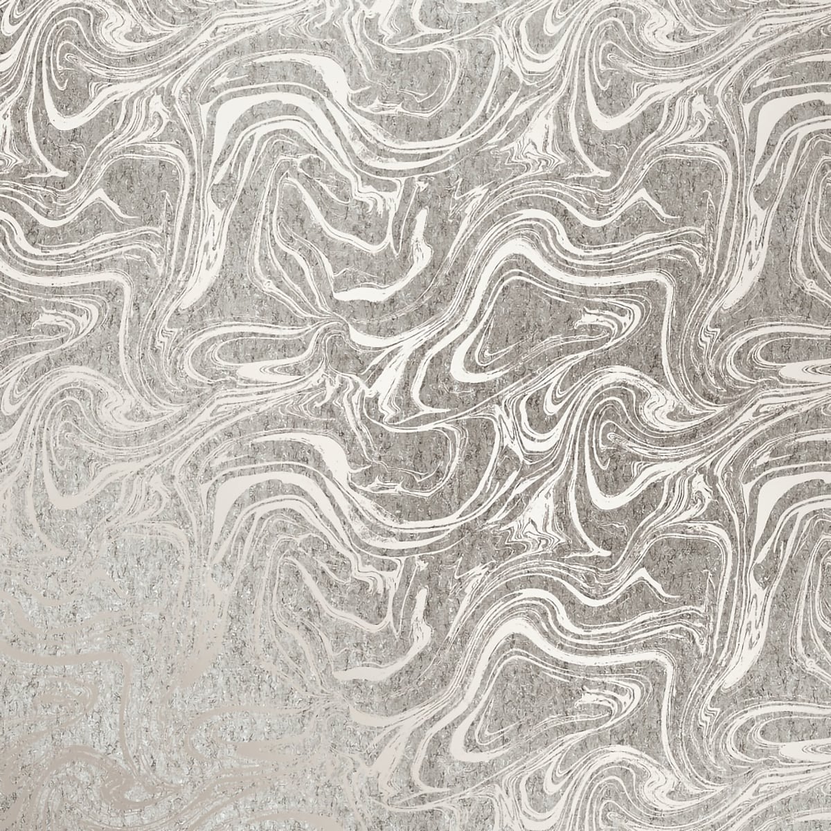 Seabrook Designs AW73923 Casa Blanca 2 Oil and Water Cork  Wallpaper Metallic Silver and Off-White