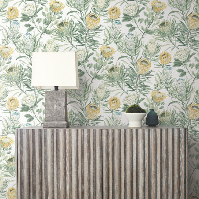 protea-wallpaper-white-yellow-york-wallcoverings-bl1754