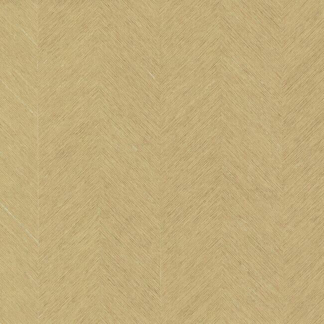 Metallic Chevron Wallpaper - Oatmeal - York Wallcoverings - BO6606