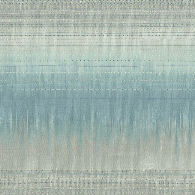 Desert Textile Wallpaper - Blue - York Wallcoverings - BO6625