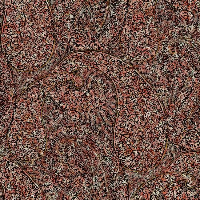 Kashmir Dreams Paisley Wallpaper - Red - York Wallcoverings - BO6651