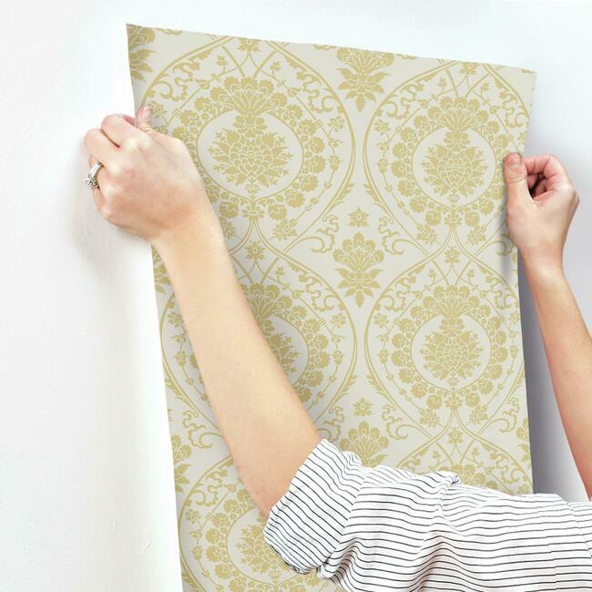 imperial-damask-wallpaper-linen-gold-york-wallcoverings-dm4903