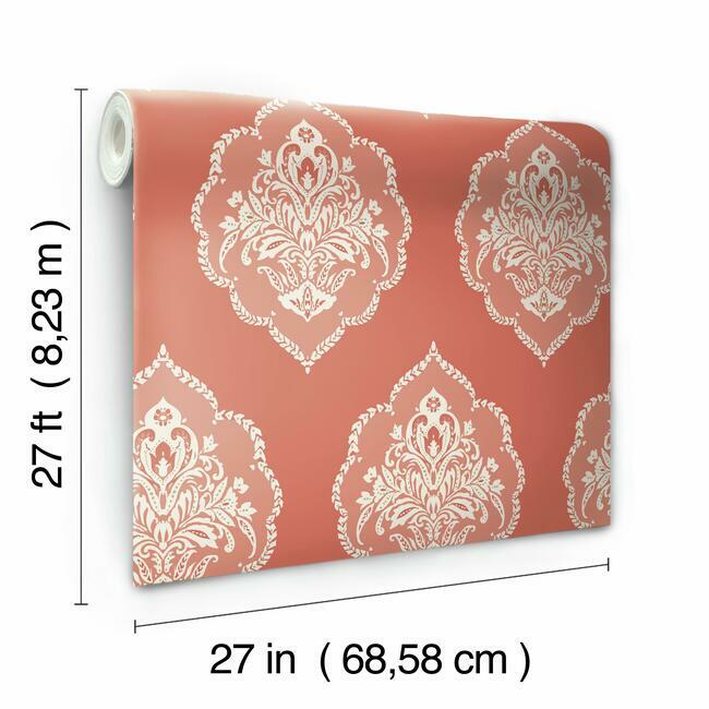 signet-medallion-damask-wallpaper-coral-york-wallcoverings-dm4981