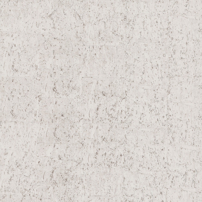 Cork Wallpaper - Pale Grey/Silver - York Wallcoverings - EV3901