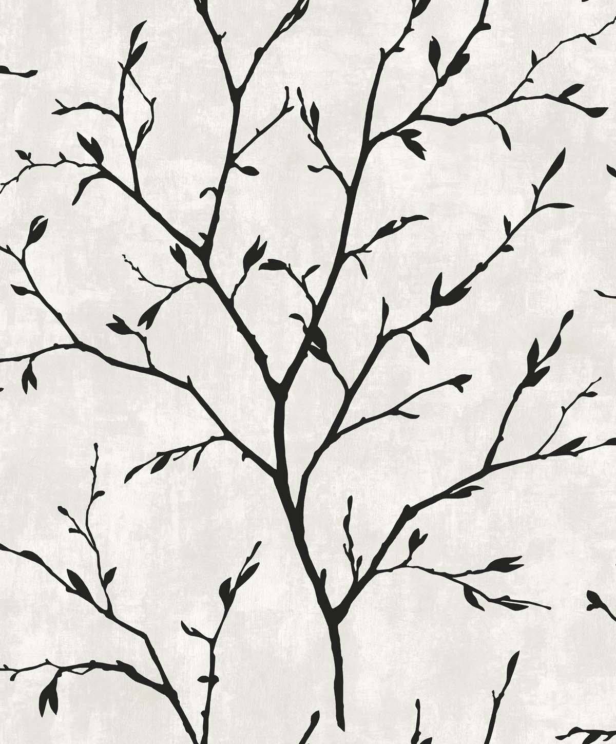 Seabrook Designs EW10200 White Heron Avena Branches  Wallpaper Contrast