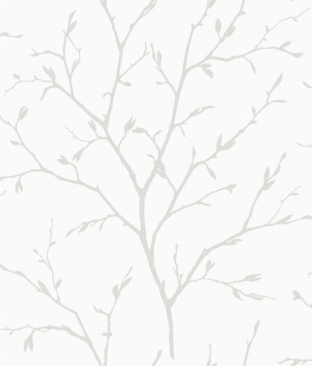 Seabrook Designs EW11808 White Heron Branching Out  Wallpaper Winter Grey