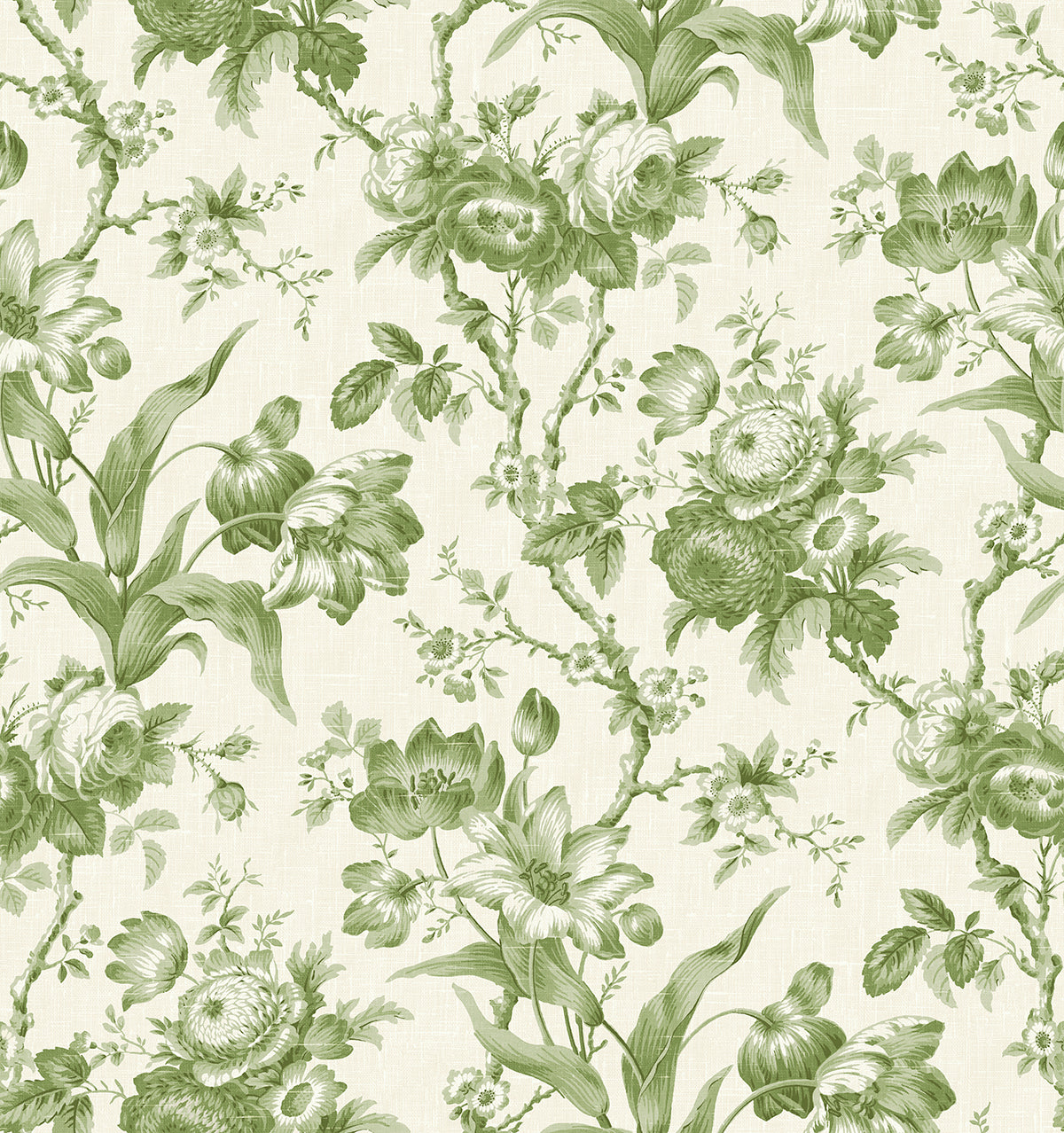 Seabrook Designs FC61204 French Country En Rose  Wallpaper Pomme