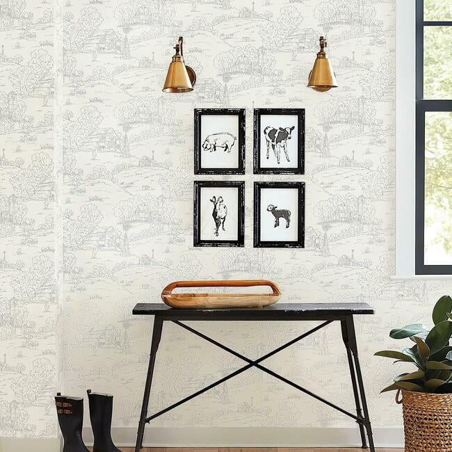 pasture-toile-wallpaper-taupe-charcoal-york-wallcoverings-fh4033