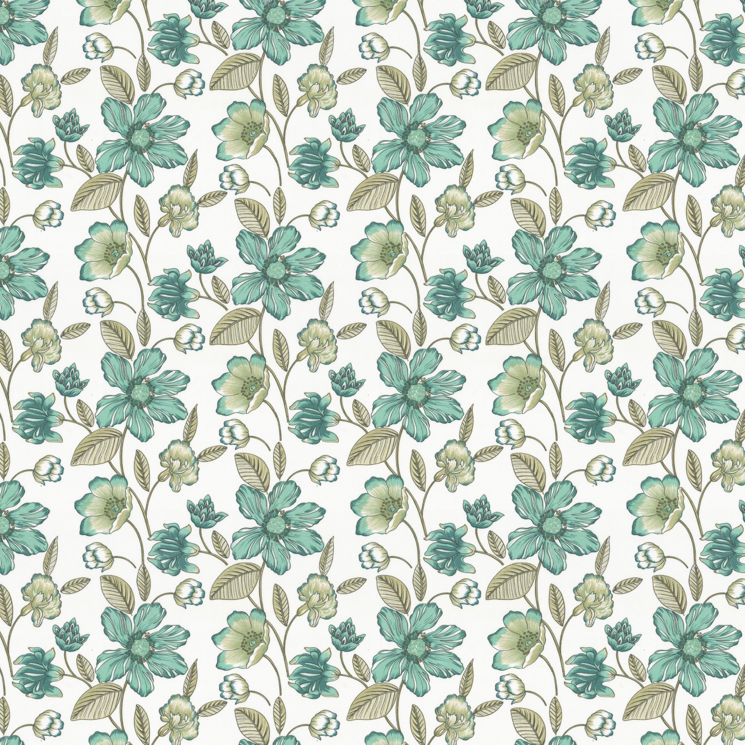 Flair 2 Turquoise by Stout Fabric