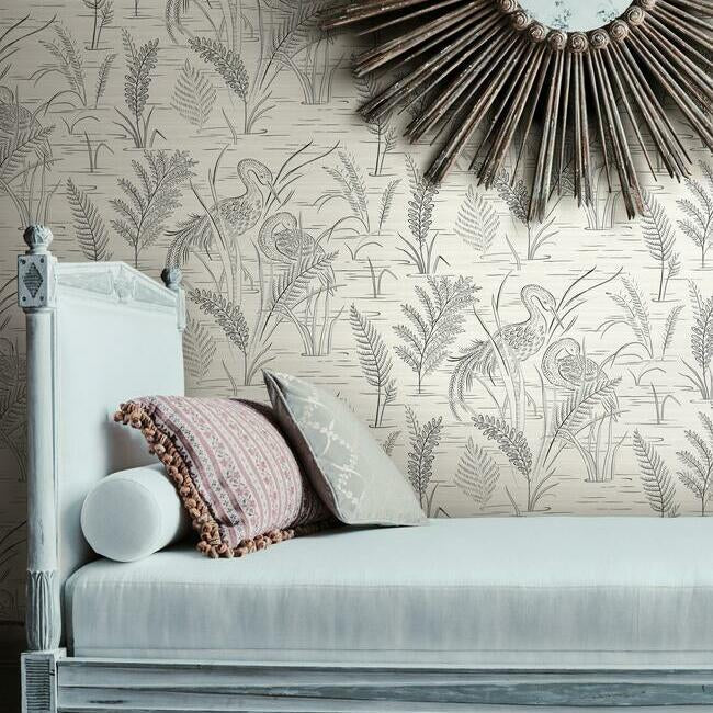 fernwater-cranes-wallpaper-black-grey-york-wallcoverings-gr5953