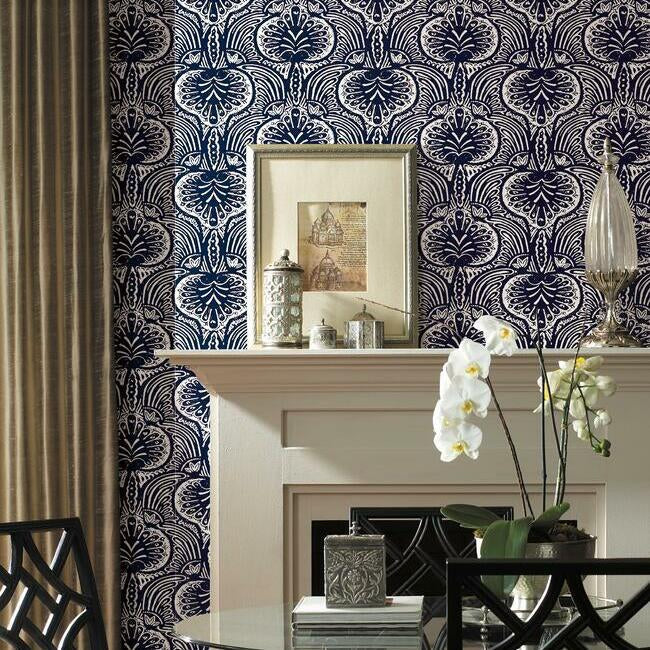 lotus-palm-wallpaper-navy-york-wallcoverings-ho2153