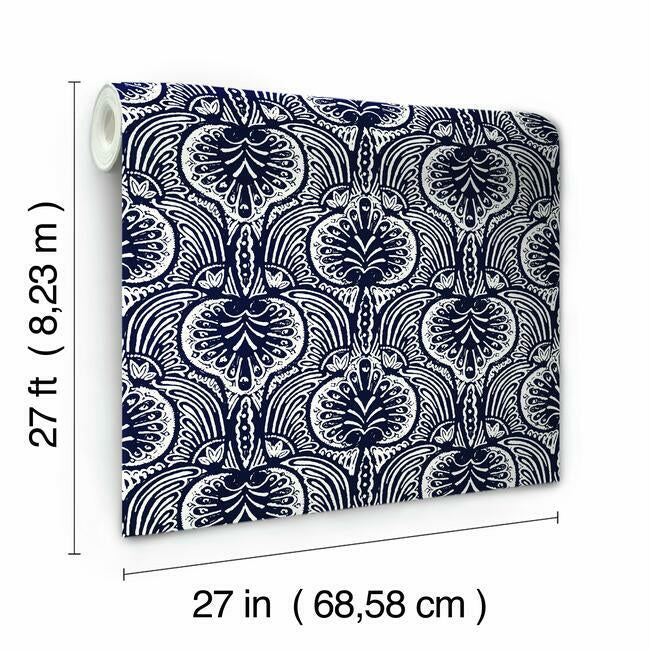 lotus-palm-wallpaper-navy-york-wallcoverings-ho2153