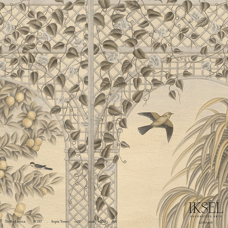 TRELLIS-EXOTICA-SEPIA-TONES-SCHUMACHER-IK6601