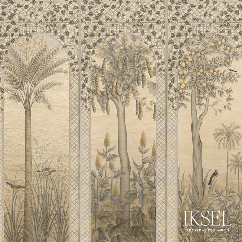 TRELLIS-EXOTICA-SEPIA-TONES-SCHUMACHER-IK6601