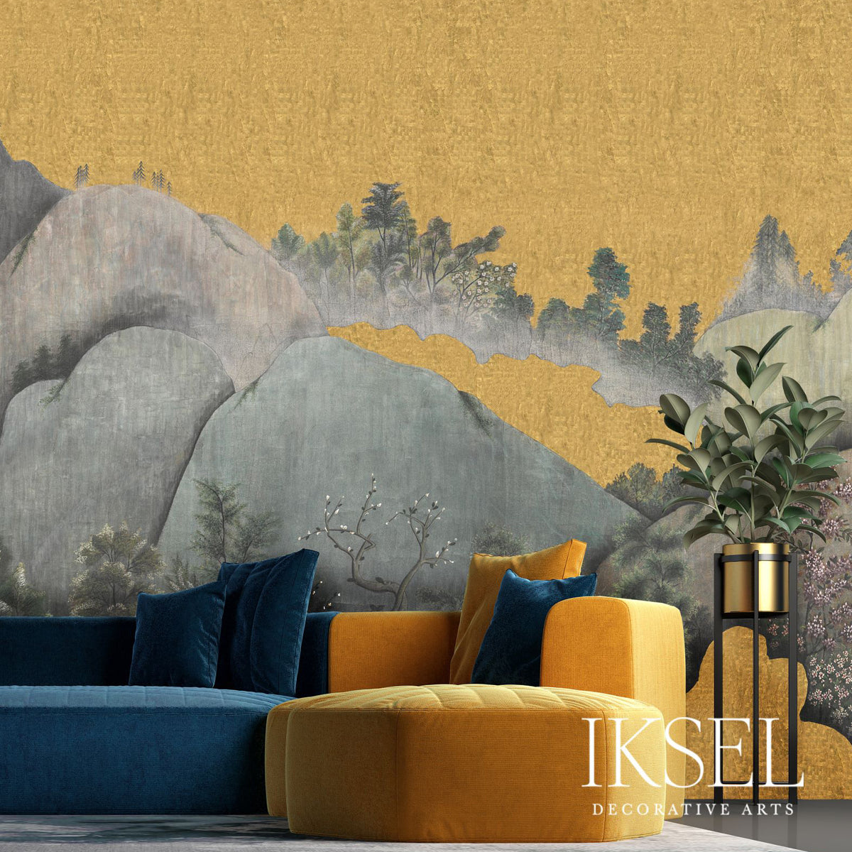 JAPANESE-MOUNTAINS-CRACKLED-GOLD-SCHUMACHER-IK7304