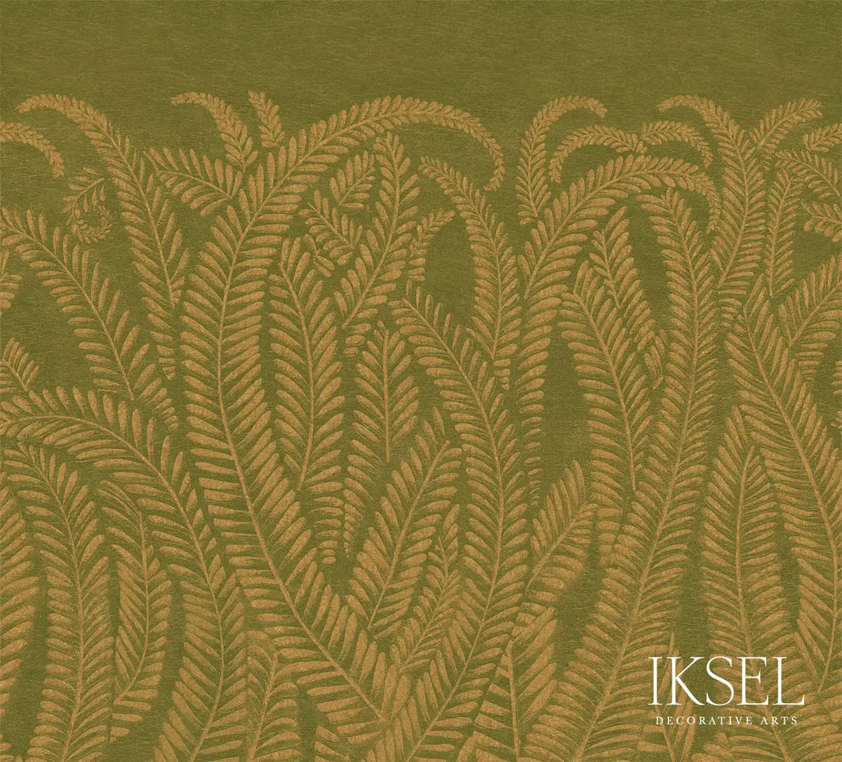 ART-DECO-GOLDEN-FERN-GOLDEN-GREEN-SCHUMACHER-IK8400