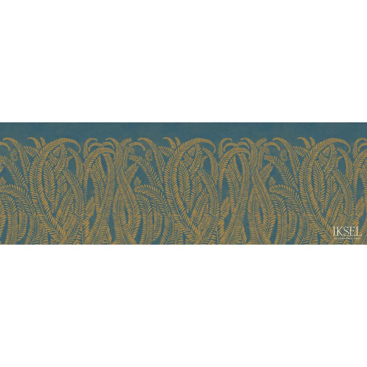 ART-DECO-GOLDEN-FERN-GOLDEN-BLUE-SCHUMACHER-IK8402