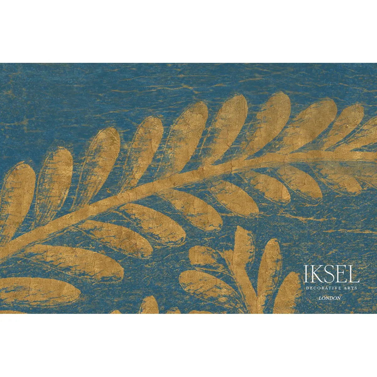 ART-DECO-GOLDEN-FERN-GOLDEN-BLUE-SCHUMACHER-IK8402