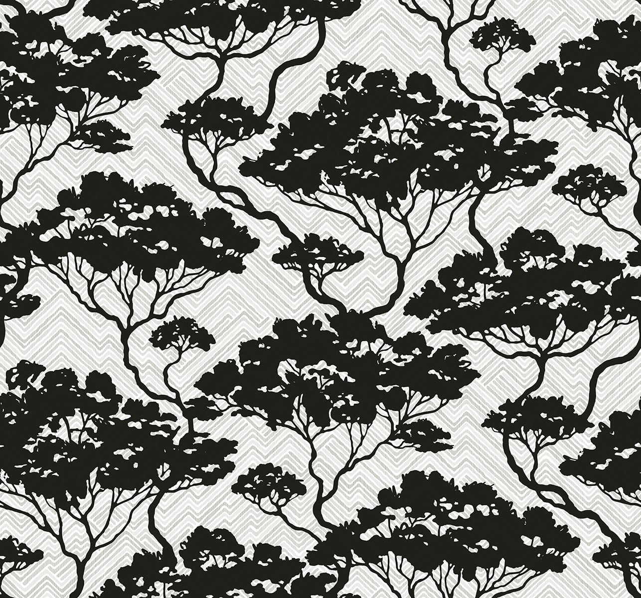 Seabrook Designs JP11700 Japandi Style Nara Stringcloth  Wallpaper Onyx & Fog