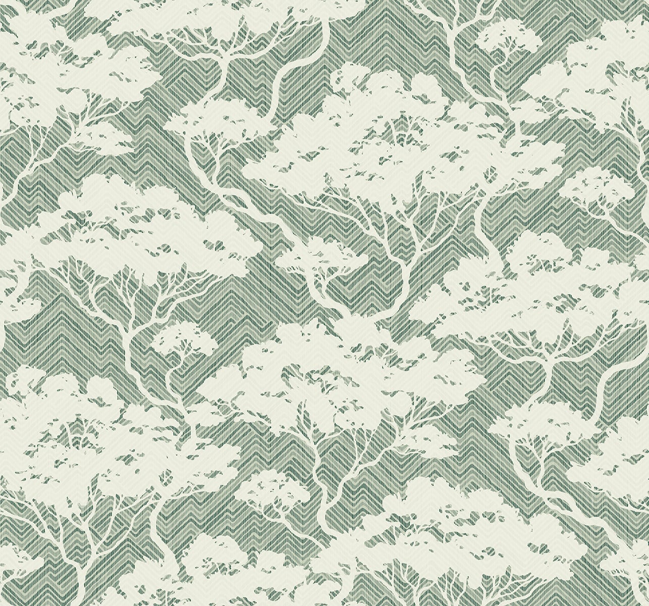 Seabrook Designs JP11704 Japandi Style Nara Stringcloth  Wallpaper Sage