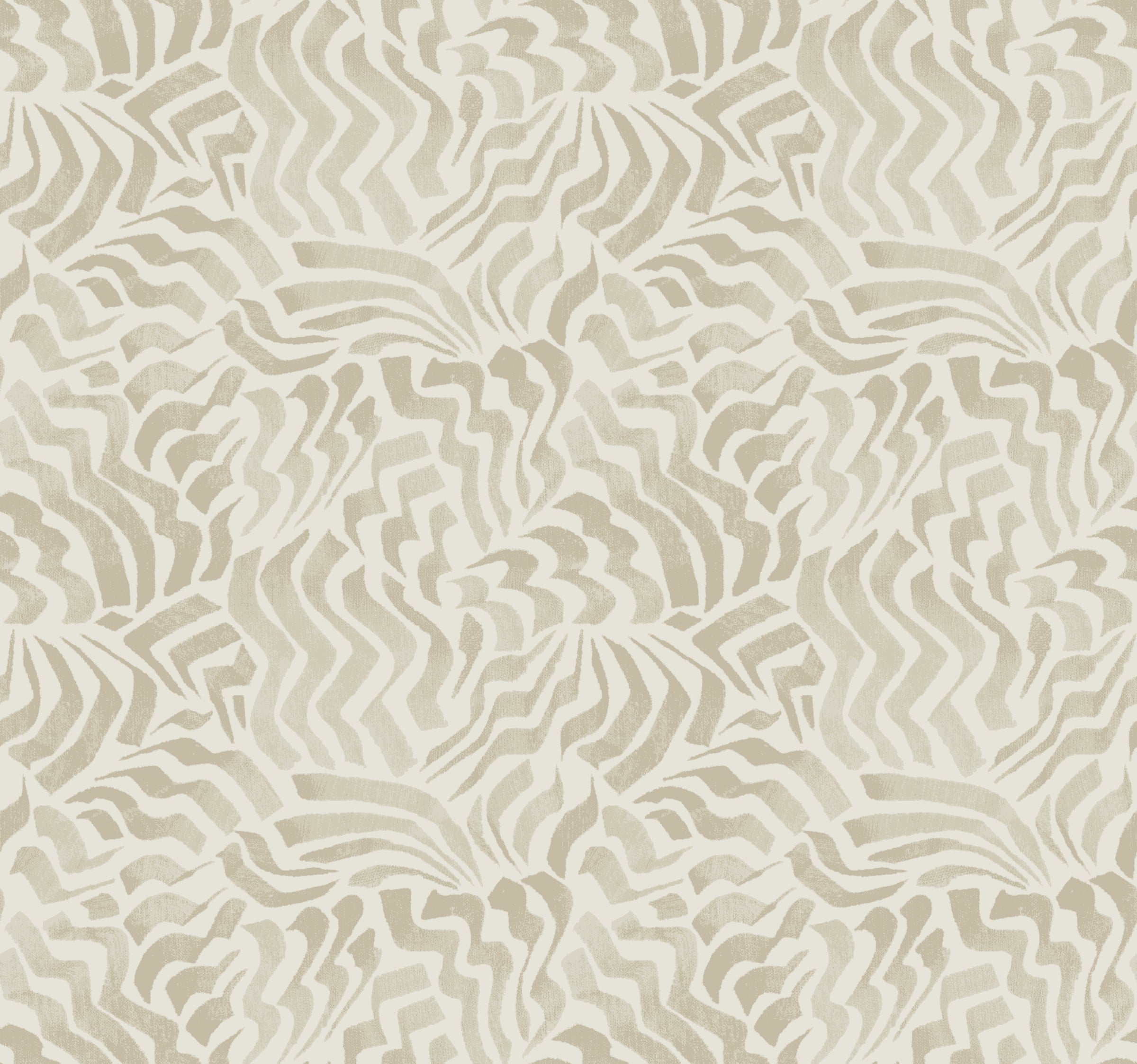 Zora Wave Wallpaper - Taupe - York Wallcoverings - LM5322