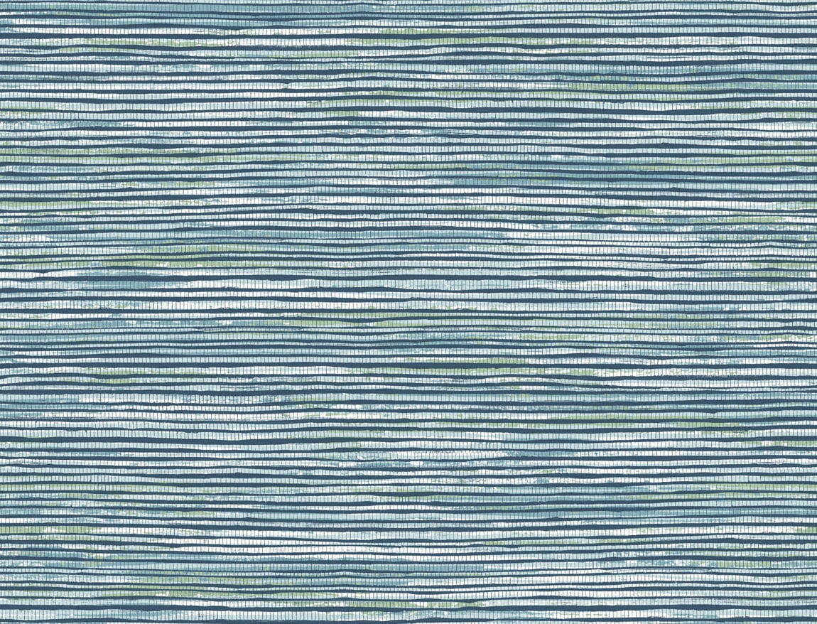 Lillian August LN10302 Luxe Retreat Osprey Faux Grasscloth  Wallpaper Midnight Blue, Spearmint, and Ice