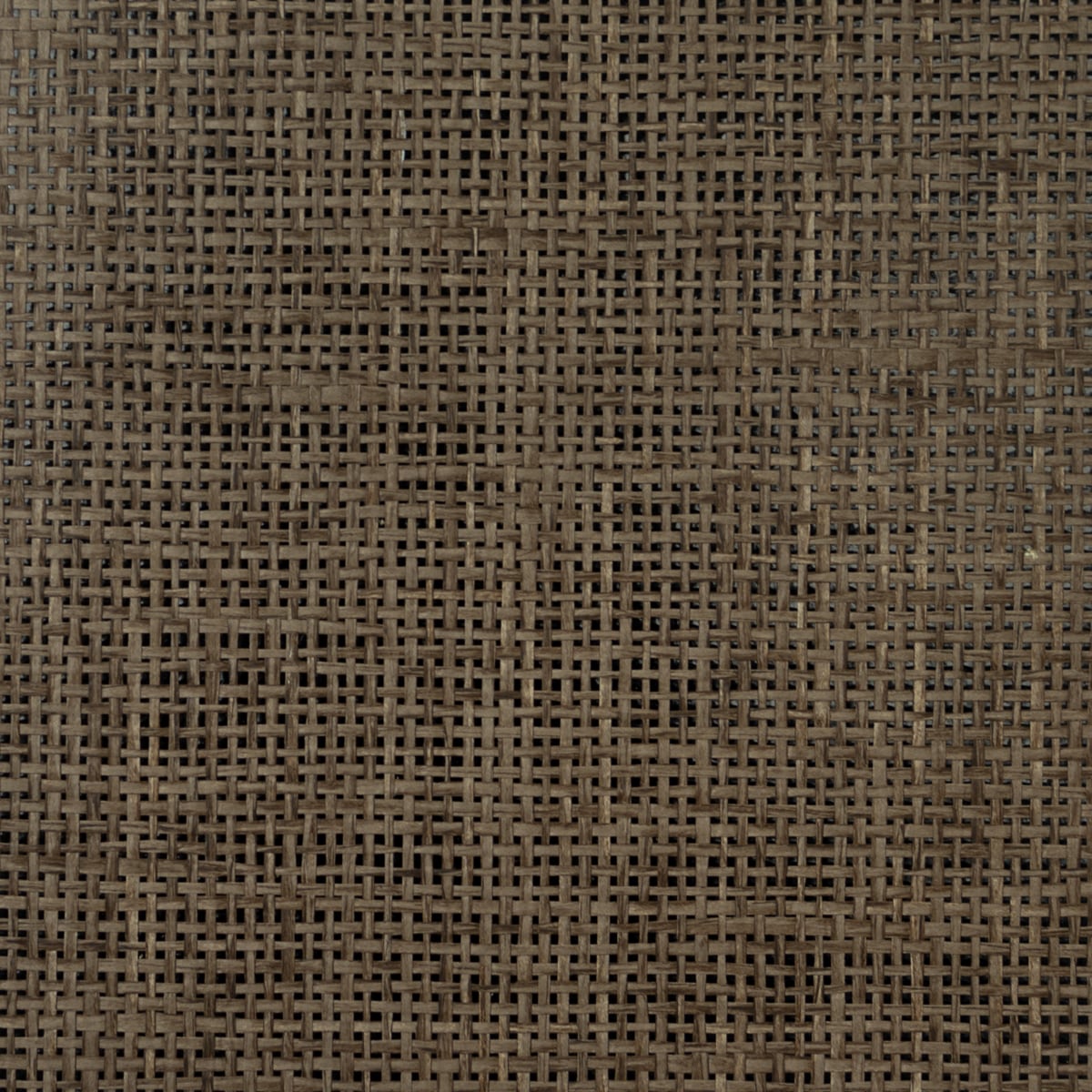 Lillian August LN11889 Paperweave Grasscloth  Wallpaper Dark Walnut & Black Gloss