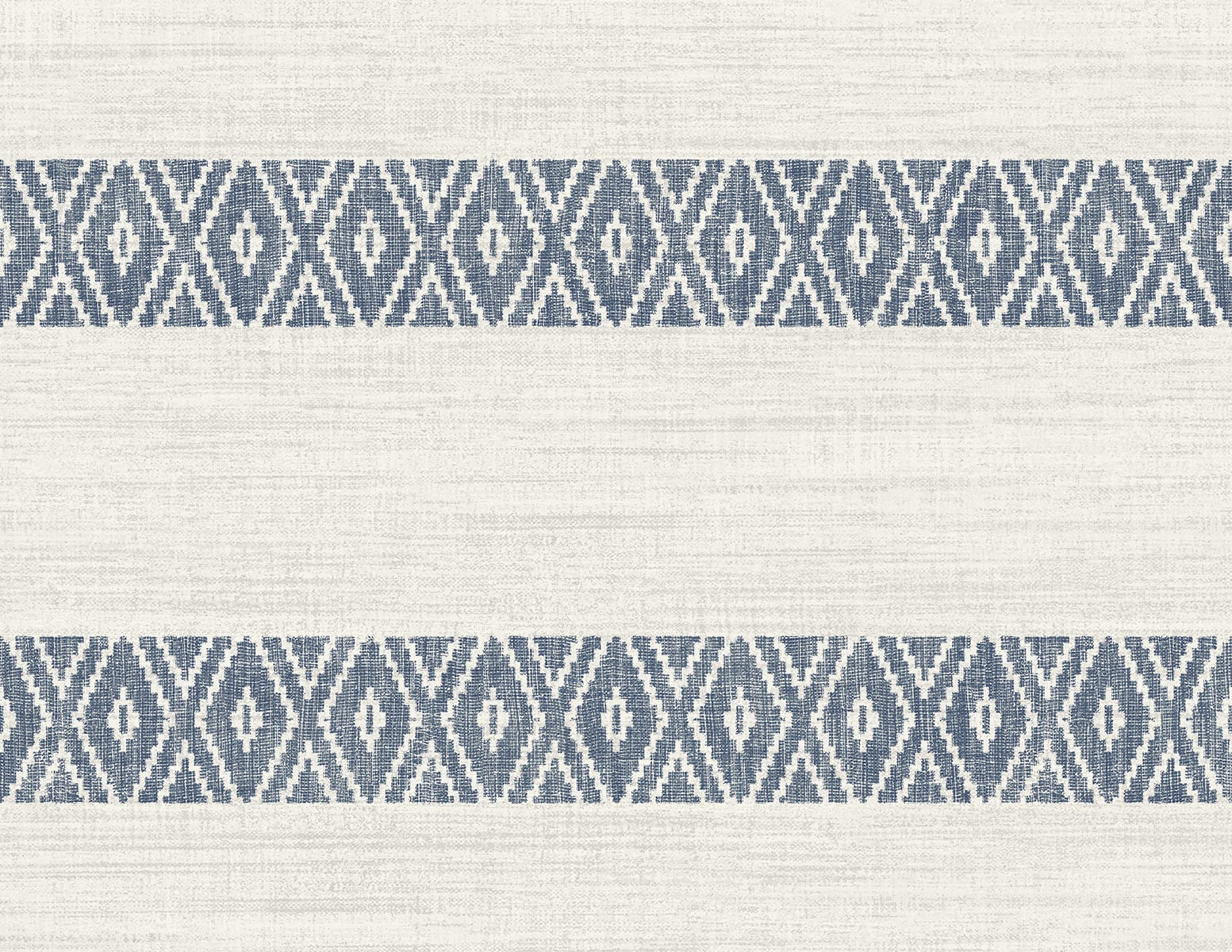 Lillian August LN40112 Coastal Haven Alani Geo Stripe Embossed Vinyl  Wallpaper Nautical Blue