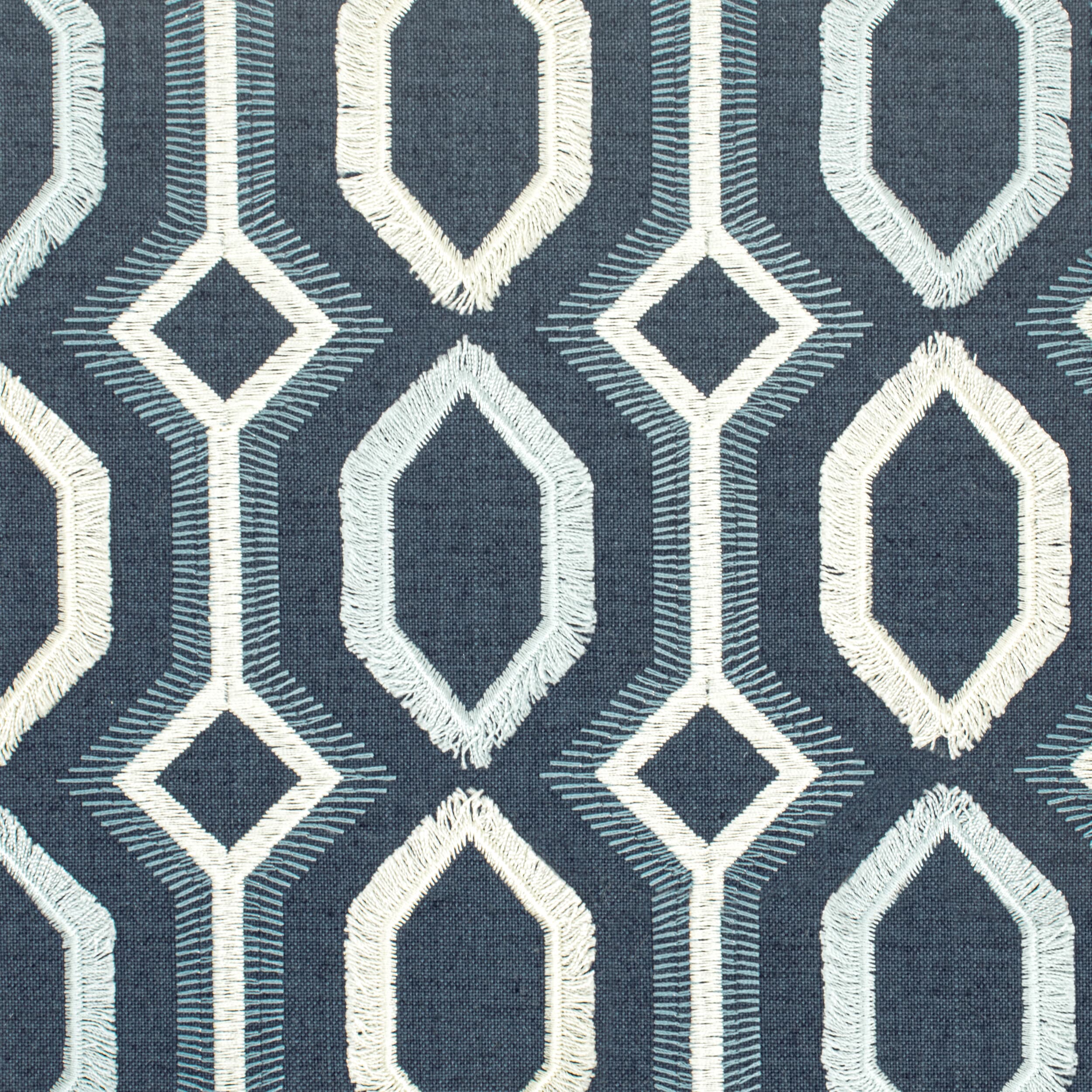 Malta 1 Blue/white by Stout Fabric