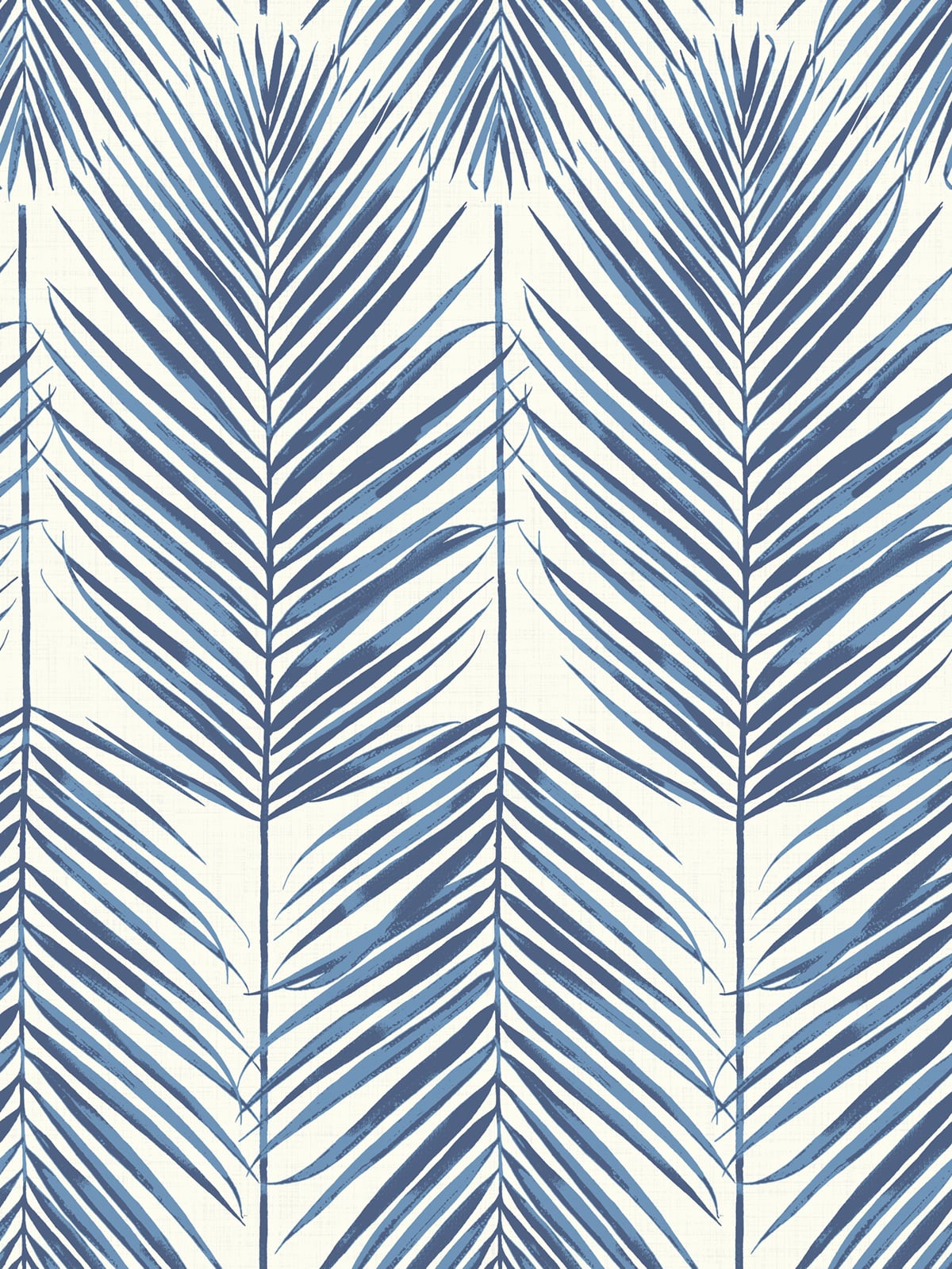Seabrook Designs MB30002 Beach House Paradise Palm  Wallpaper Coastal Blue