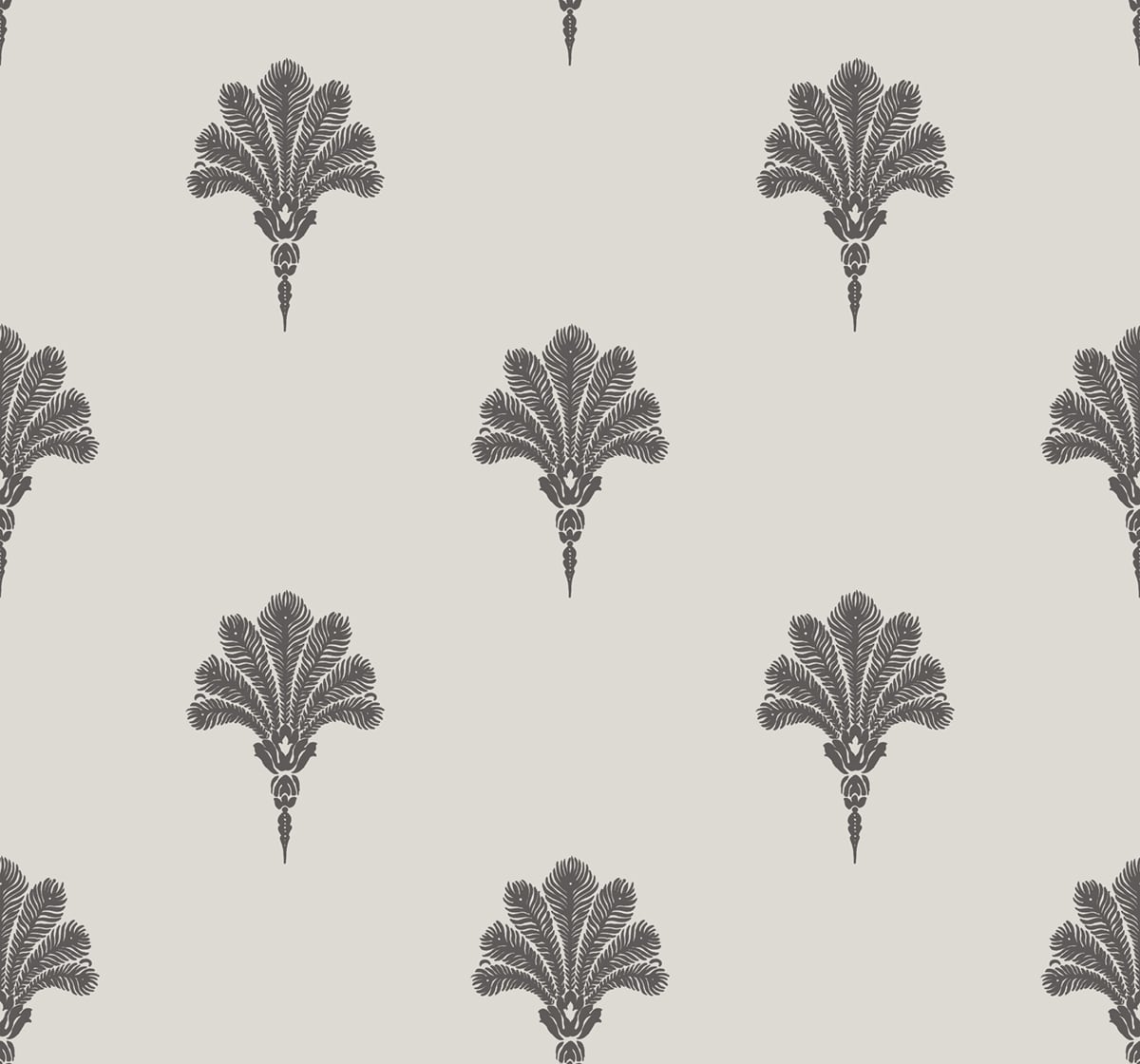 Seabrook Designs MB31600 Beach House Summer Fan  Wallpaper Black Sands