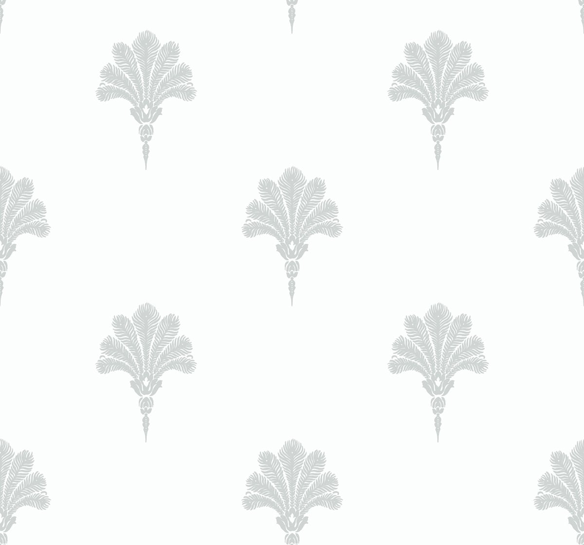 Seabrook Designs MB31617 Beach House Summer Fan  Wallpaper Daydream Gray