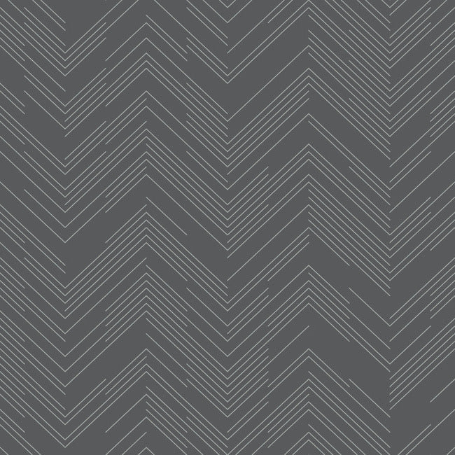 polished-chevron-wallpaper-charcoal-silver-york-wallcoverings-md7226