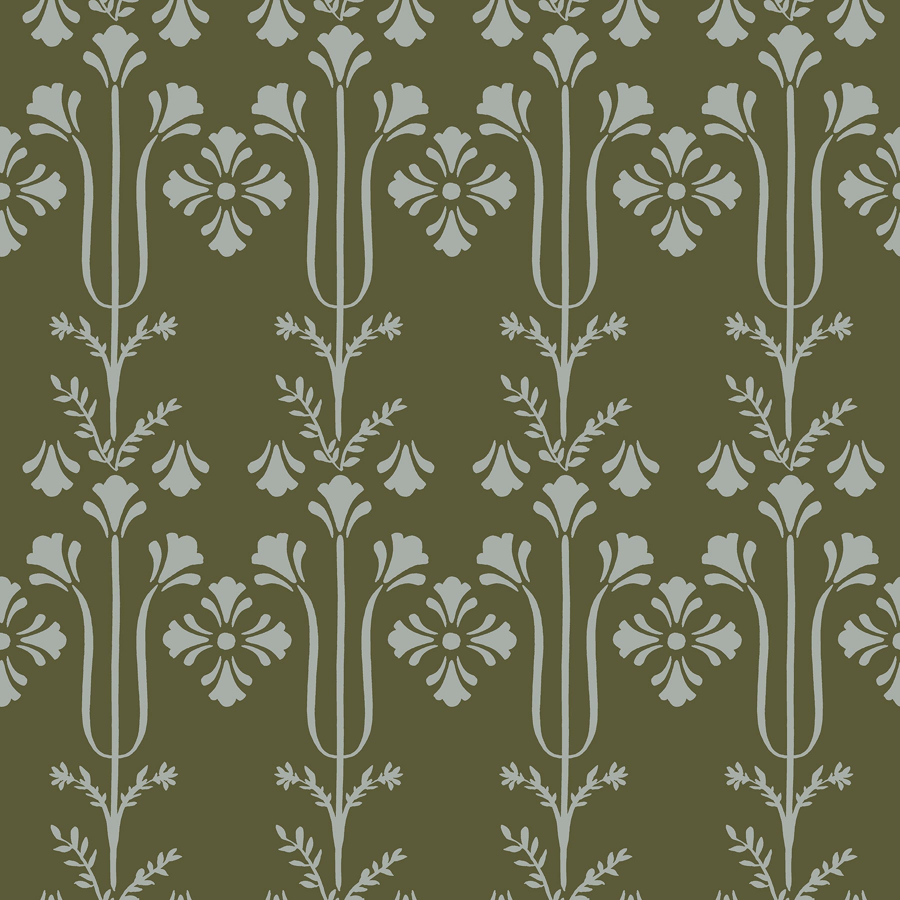 Lydia Wallpaper - Moss - York Wallcoverings - MF4801