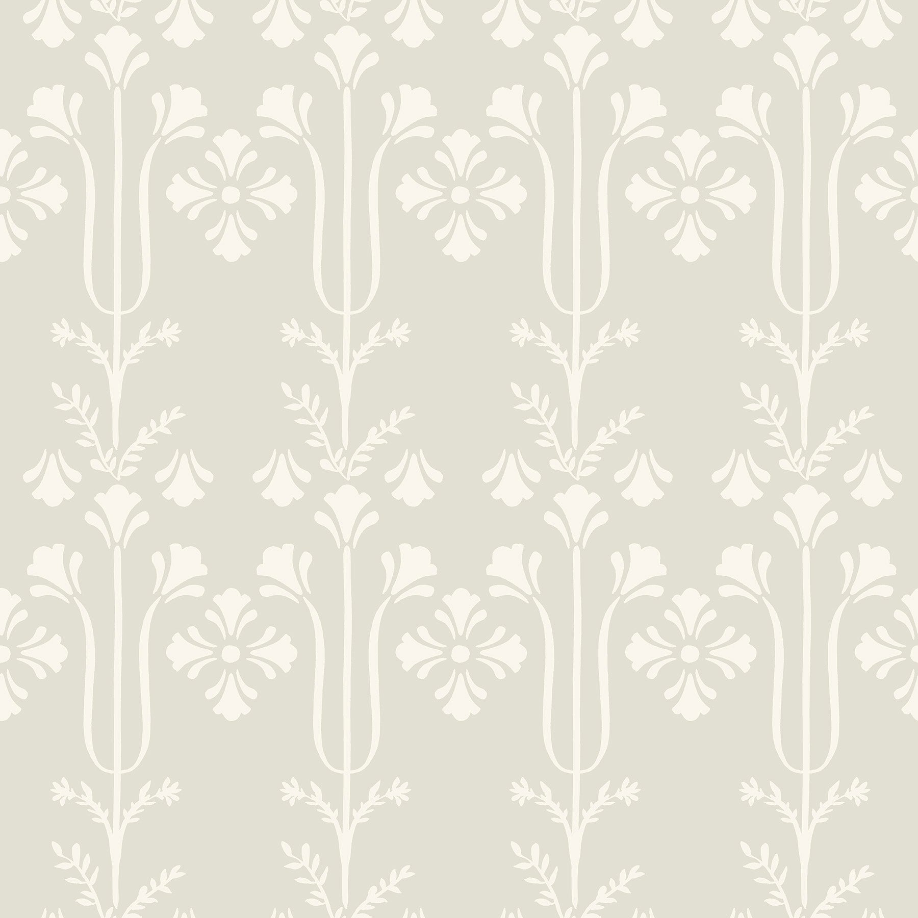 Lydia Wallpaper - Ivory - York Wallcoverings - MF4804