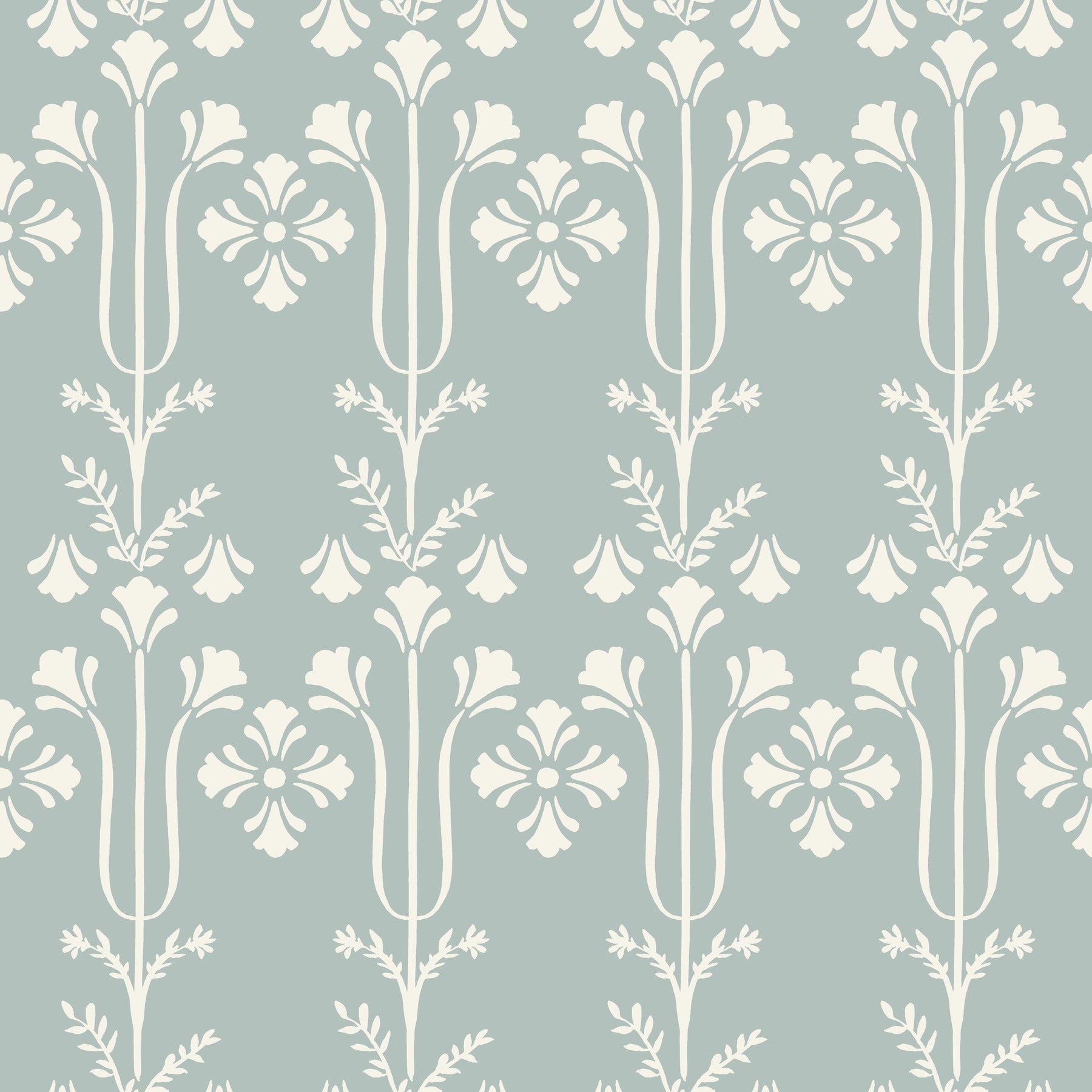 Lydia Wallpaper - Blue - York Wallcoverings - MF4806