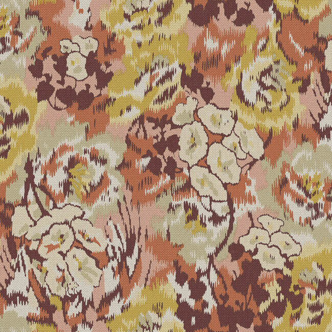 Flower Pot Wallpaper - Rust/Multi - York Wallcoverings - MI10302