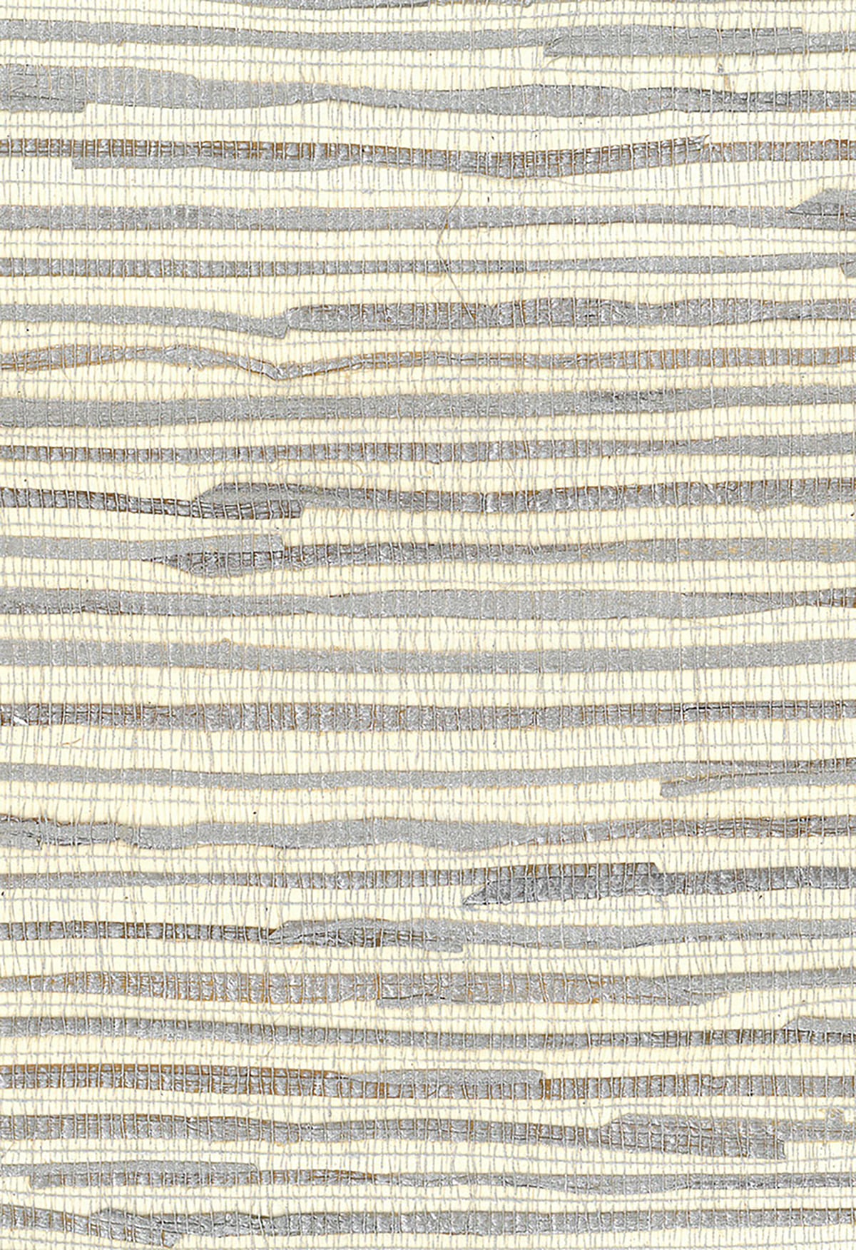 Seabrook Designs NA204 Natural Resource Java Grass Grasscloth  Wallpaper Metallic Silver, Off White