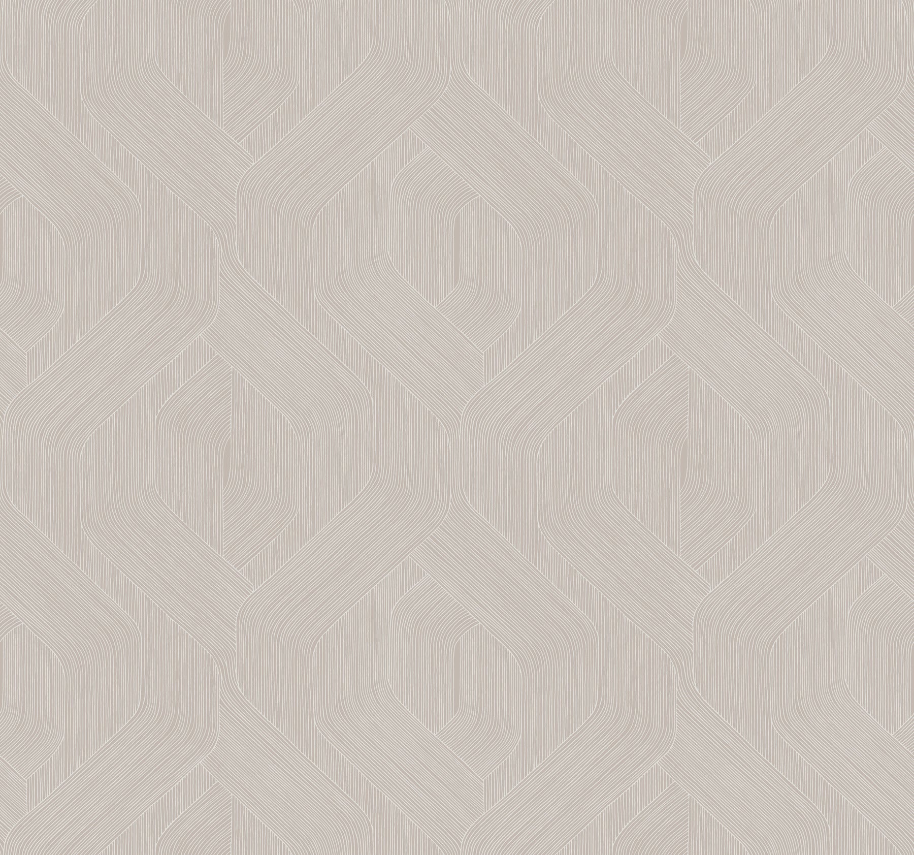 Fine Line Geometric Wallpaper - Taupe - York Wallcoverings - NT6195