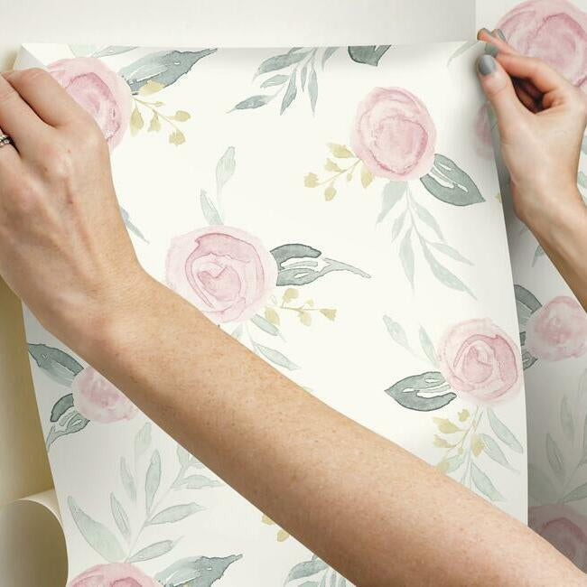 watercolor-roses-premium-peel-stick-wallpaper-gala-pink-york-wallcoverings-psw1010rl