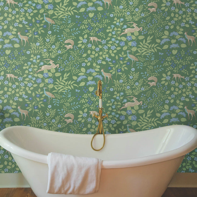 woodland-floral-premium-peel-stick-wallpaper-meadow-green-york-wallcoverings-psw1437rl