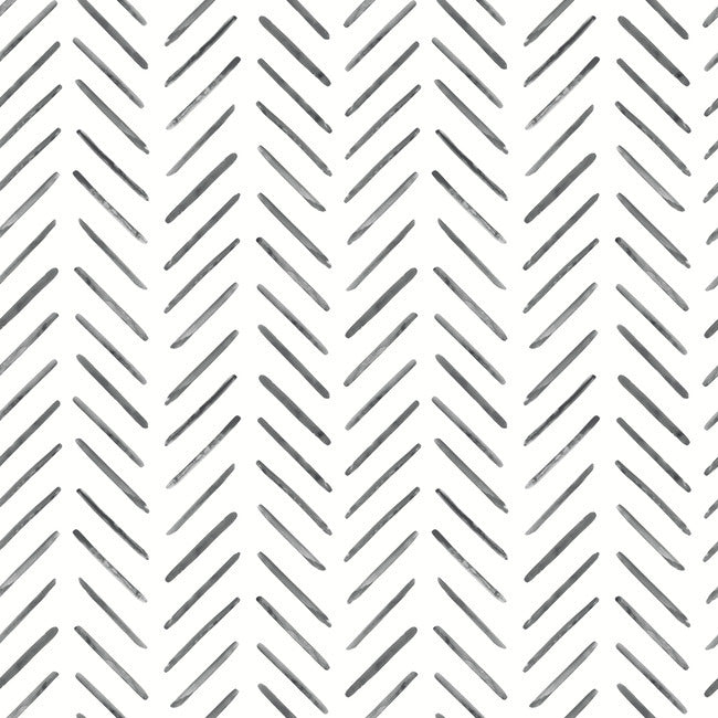 painted-herringbone-peel-and-stick-wallpaper-black-york-wallcoverings-psw1525rl