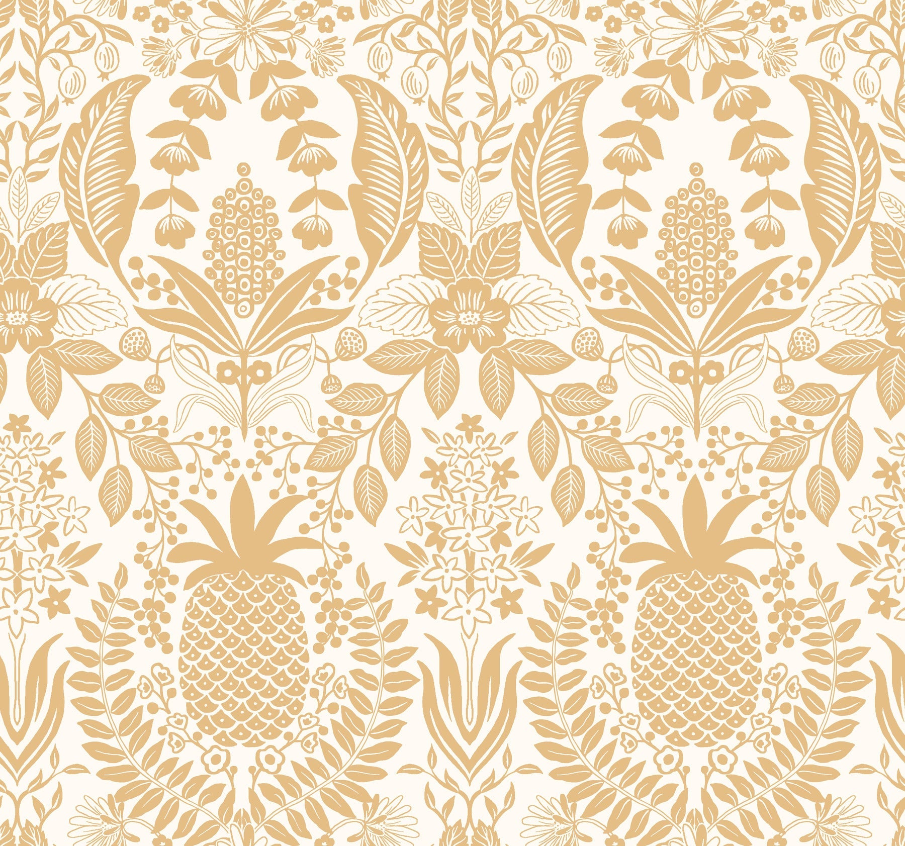 pineapple-damask-wallpaper-white-gold-york-wallcoverings-rf7482