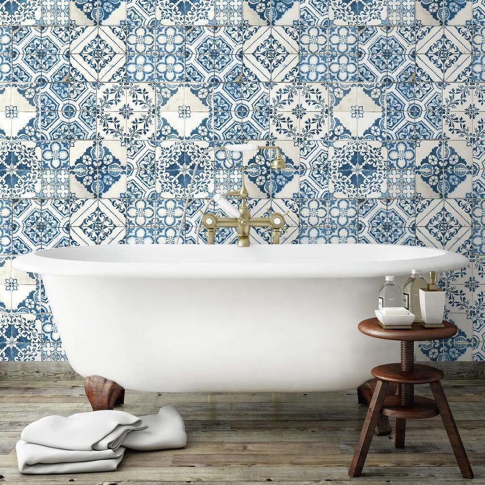 mediterranean-tile-peel-and-stick-wallpaper-blue-york-wallcoverings-rmk11083wp