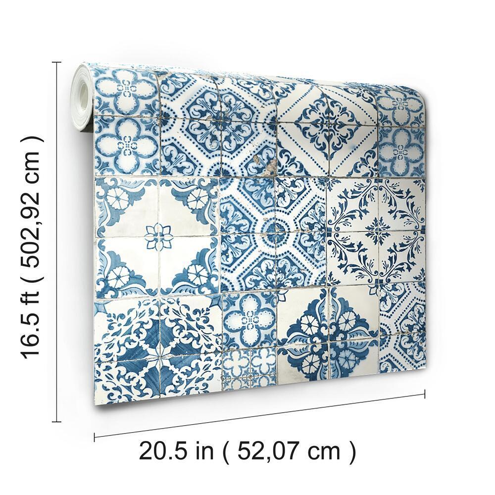 mediterranean-tile-peel-and-stick-wallpaper-blue-york-wallcoverings-rmk11083wp