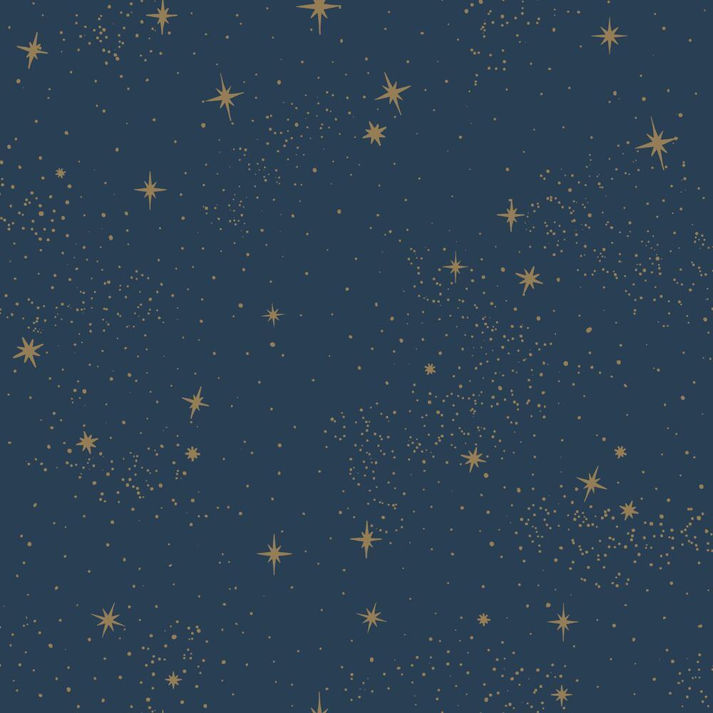 Upon a Star Peel and Stick Wallpaper - Navy - York Wallcoverings - RMK11319WP