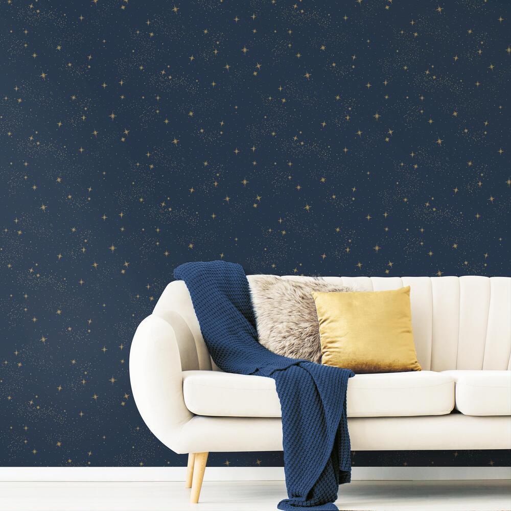 upon-a-star-peel-and-stick-wallpaper-navy-york-wallcoverings-rmk11319wp