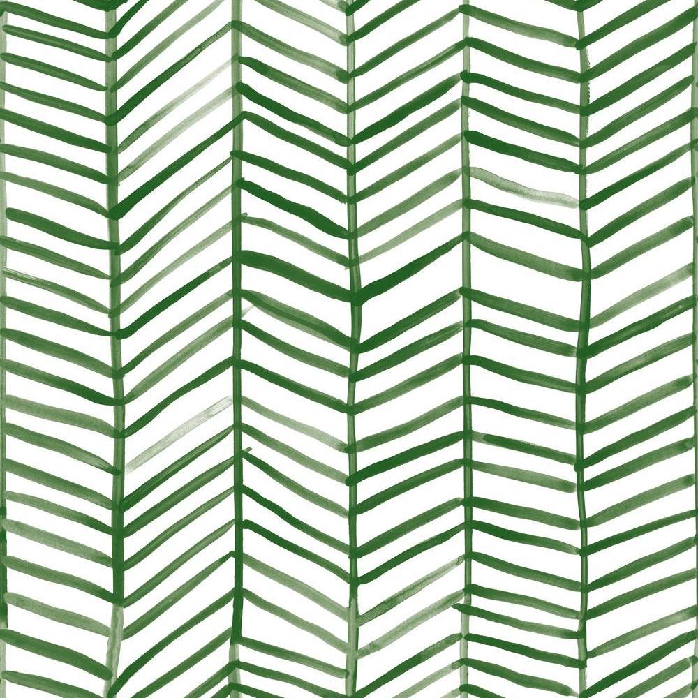 cat-coquillette-herringbone-peel-stick-wallpaper-green-york-wallcoverings-rmk11632wp